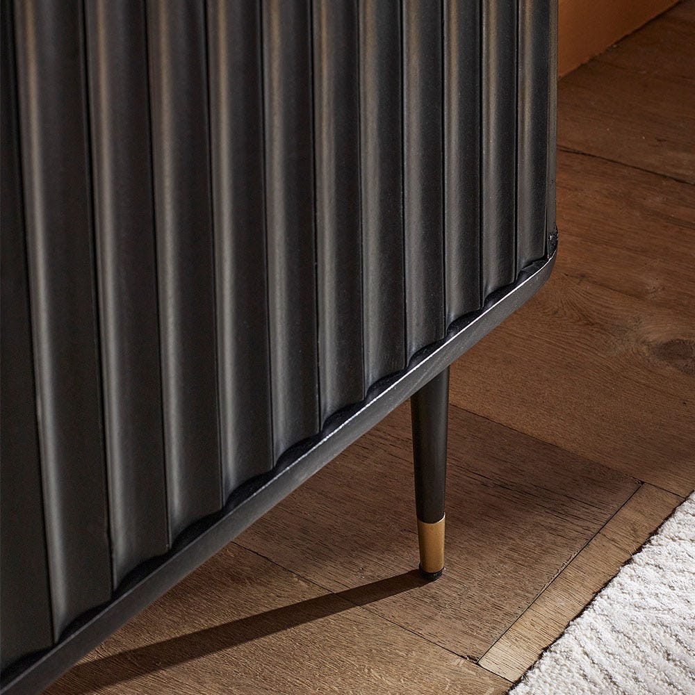 Flute Marble Drinks Cabinet in Black — image 6