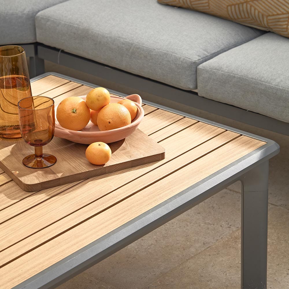 Savannah Rope Corner Sofa Lounge Set Oak — image 3