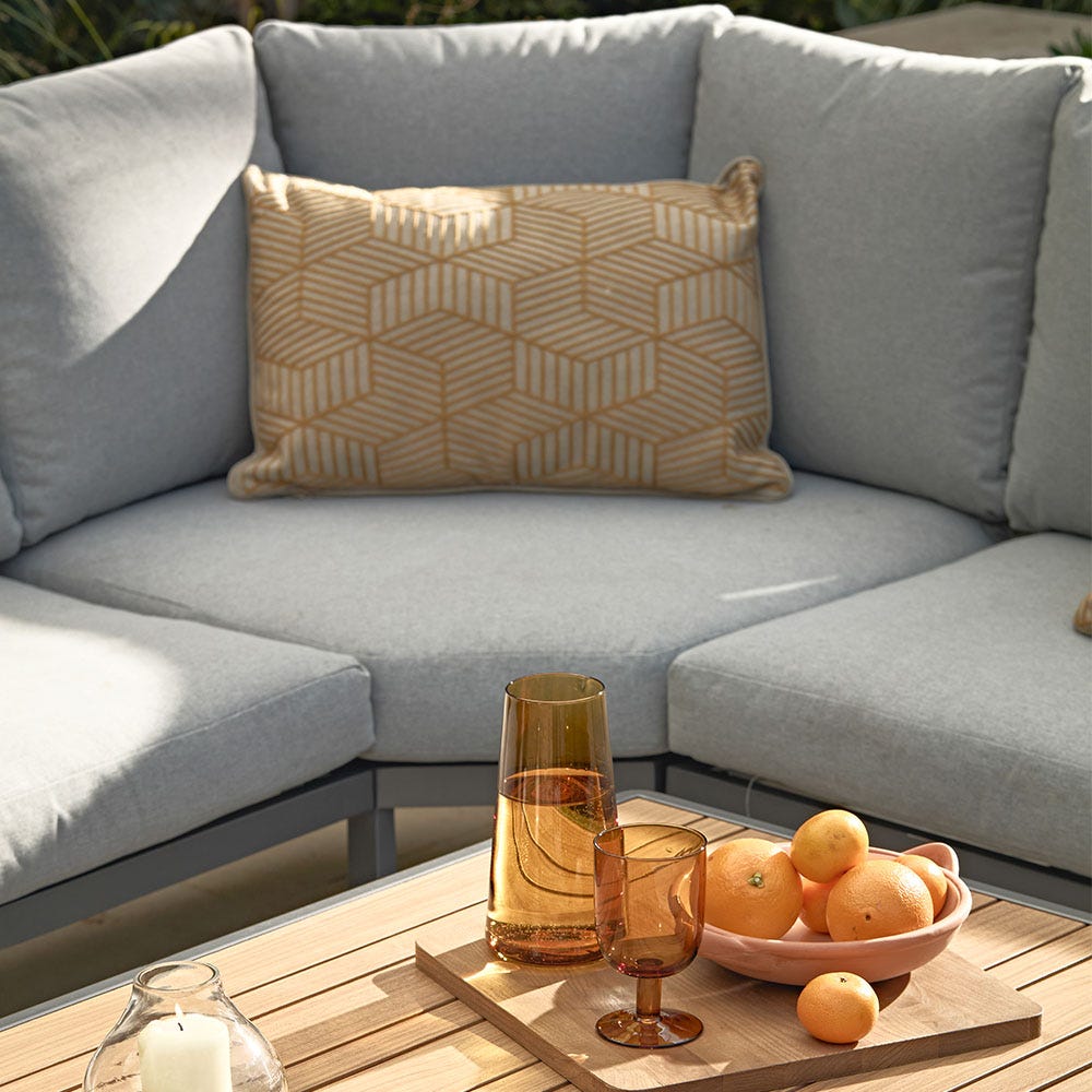 Savannah Rope Corner Sofa Lounge Set Oak — image 2