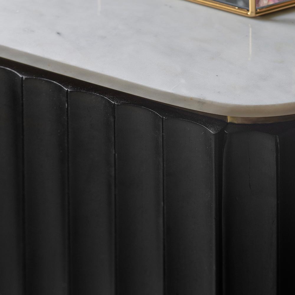 Flute Marble Drinks Cabinet in Black — image 10