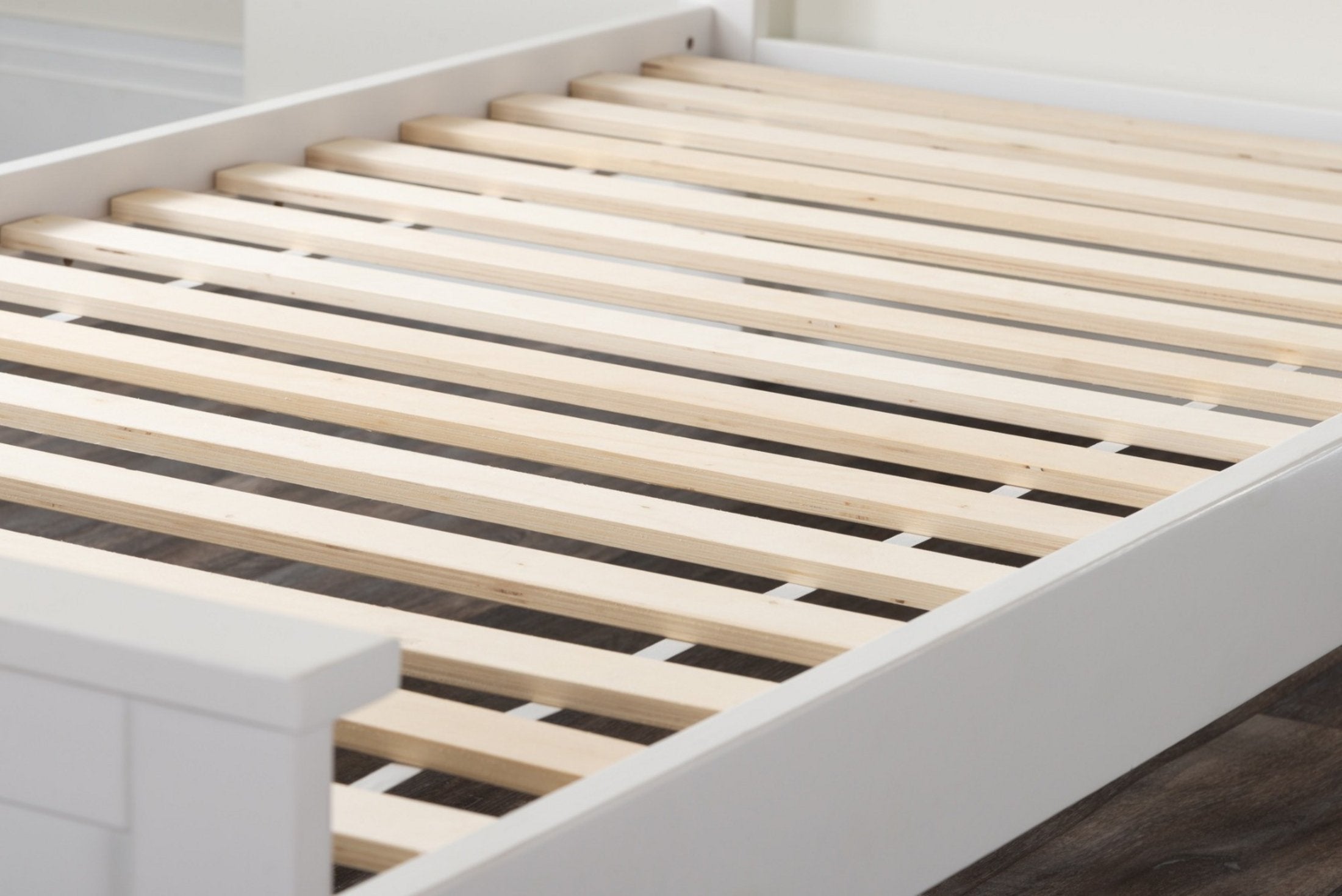 Azure White Solid Pine Single Bed Frame — image 9