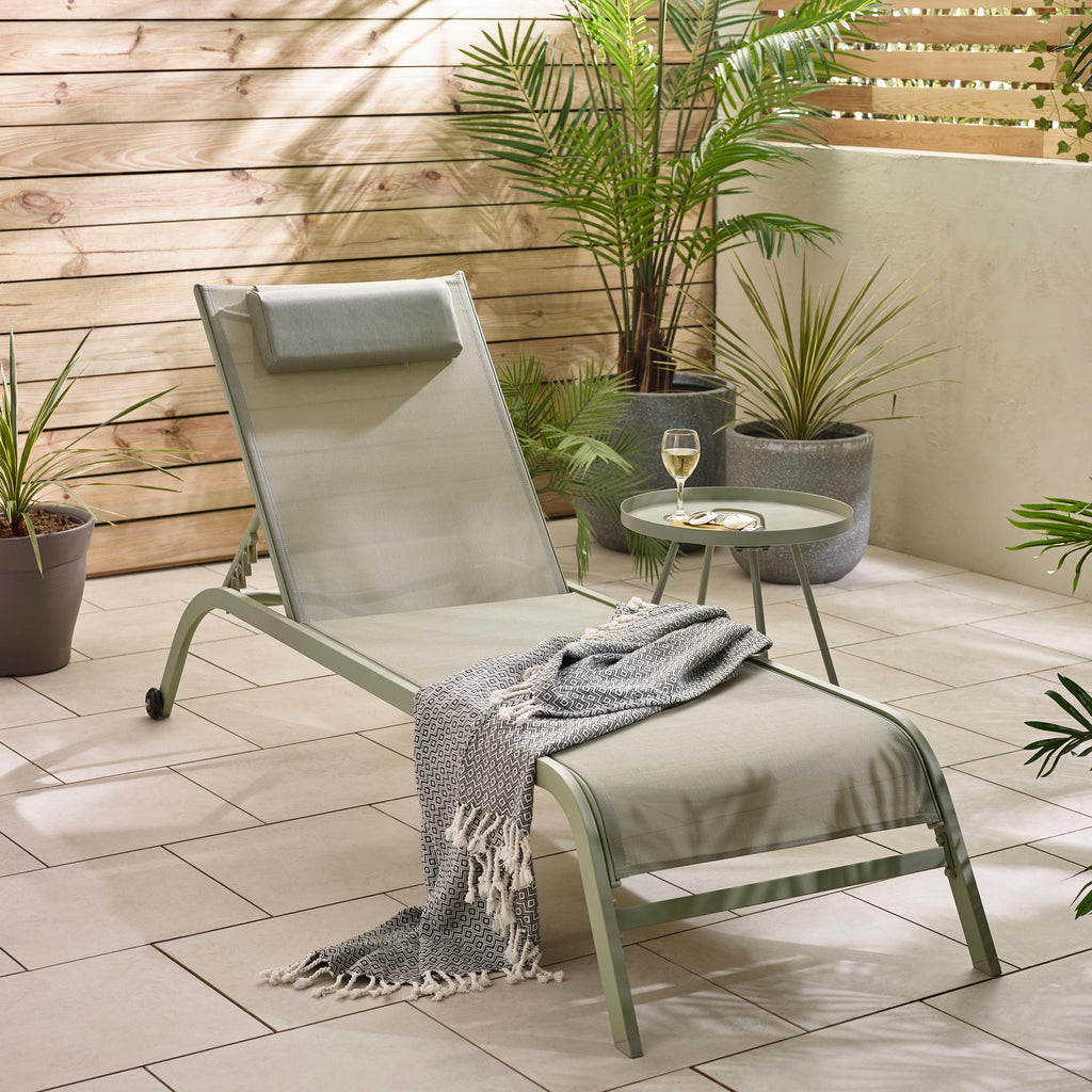 2x Corsica Green Metal & Textilene Sun Loungers — image 8