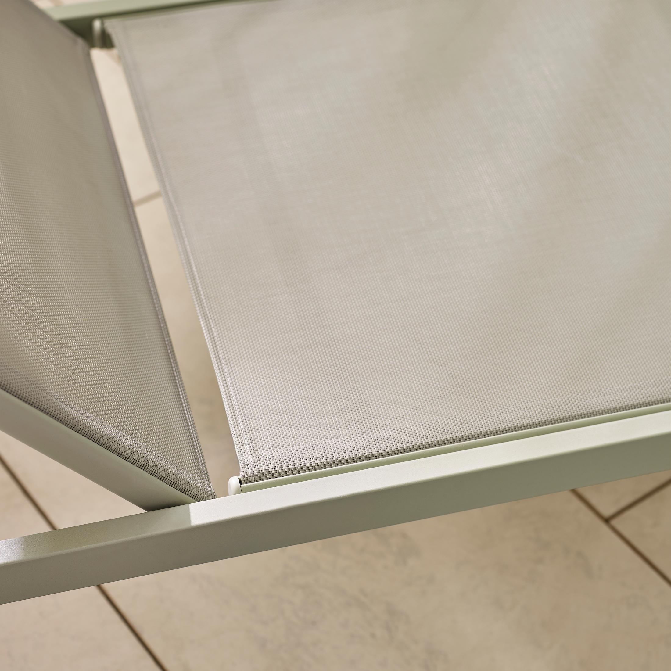 2x Corsica Green Metal & Textilene Sun Loungers — image 6