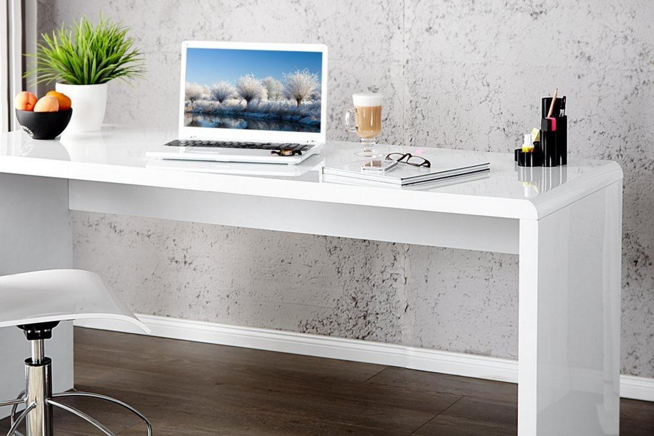 Enzo White High Gloss Desk — image 5