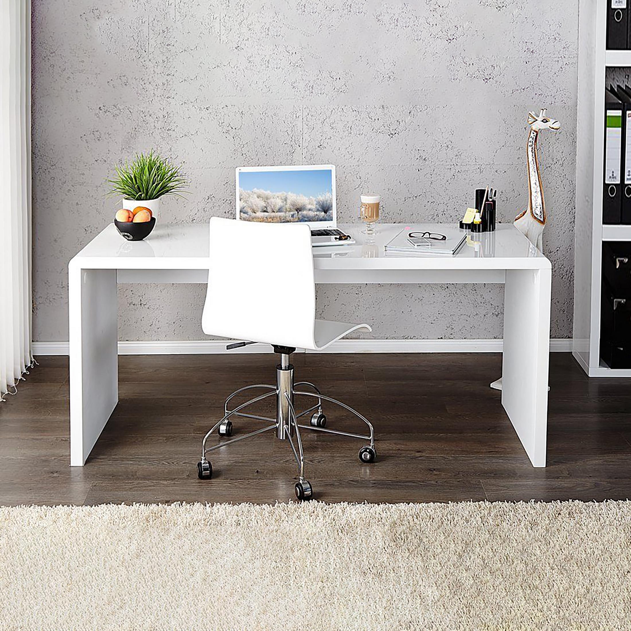 Enzo White High Gloss Desk — image 1
