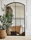 Frida Large Black Paned Mirror — image 1
