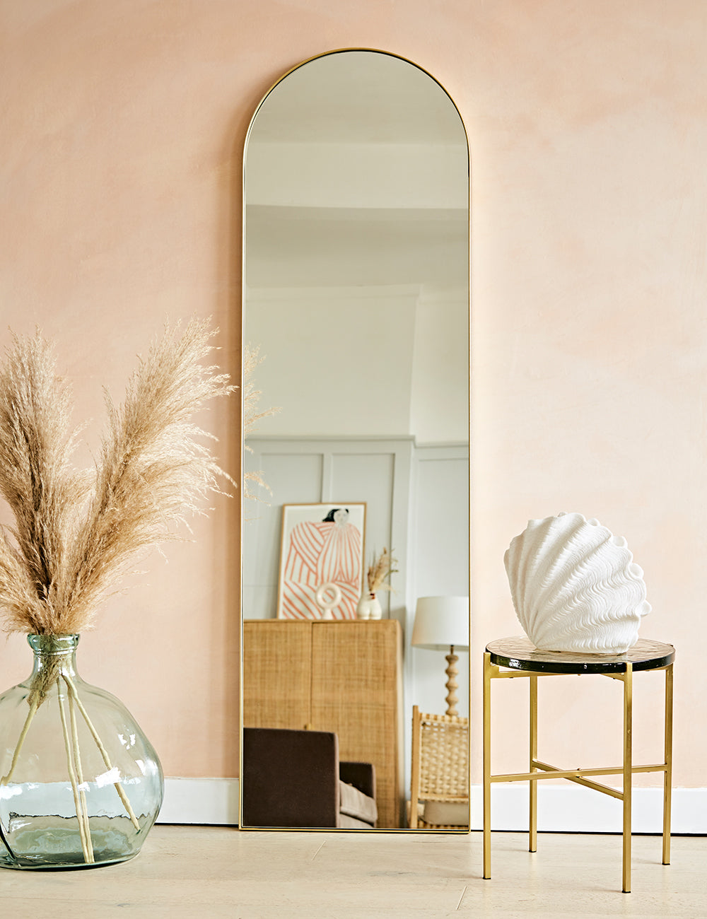 Hurston Large Champagne Arch Mirror — image 1