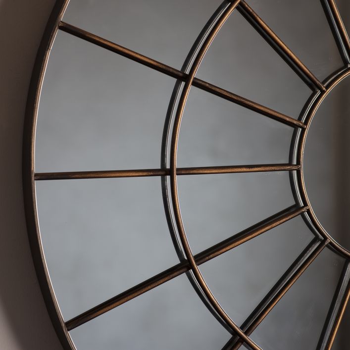 Battersea Industrial Round Window Pane Mirror 100.5x100.5cm — image 4