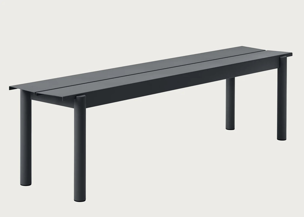 Linear Outdoor Steel Bench — image 7