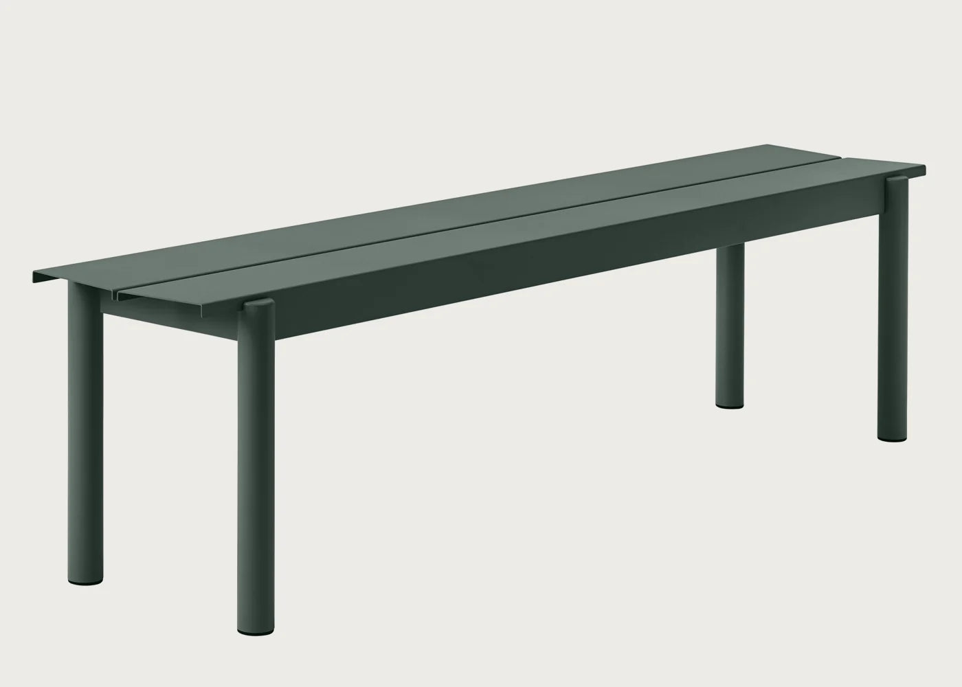 Linear Outdoor Steel Bench — image 6
