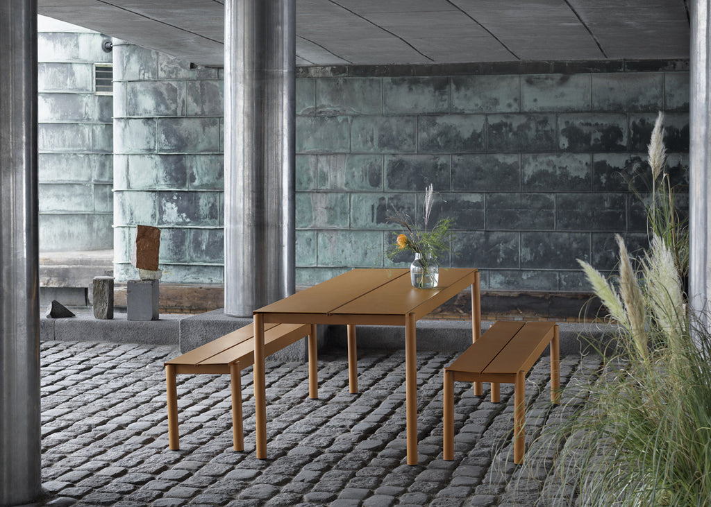 Linear Outdoor Steel Bench — image 2