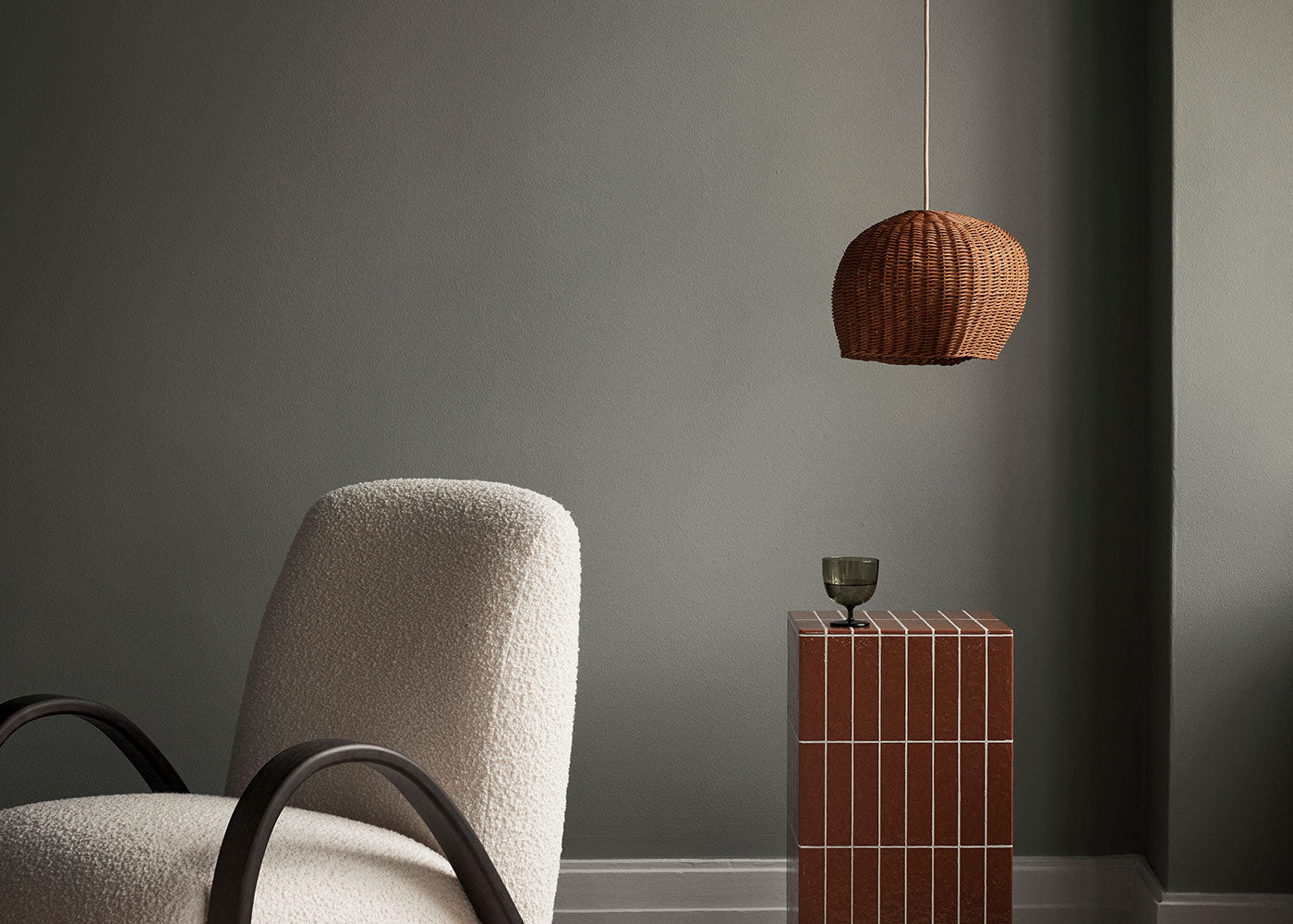 Drape Rattan Lampshade — image 2