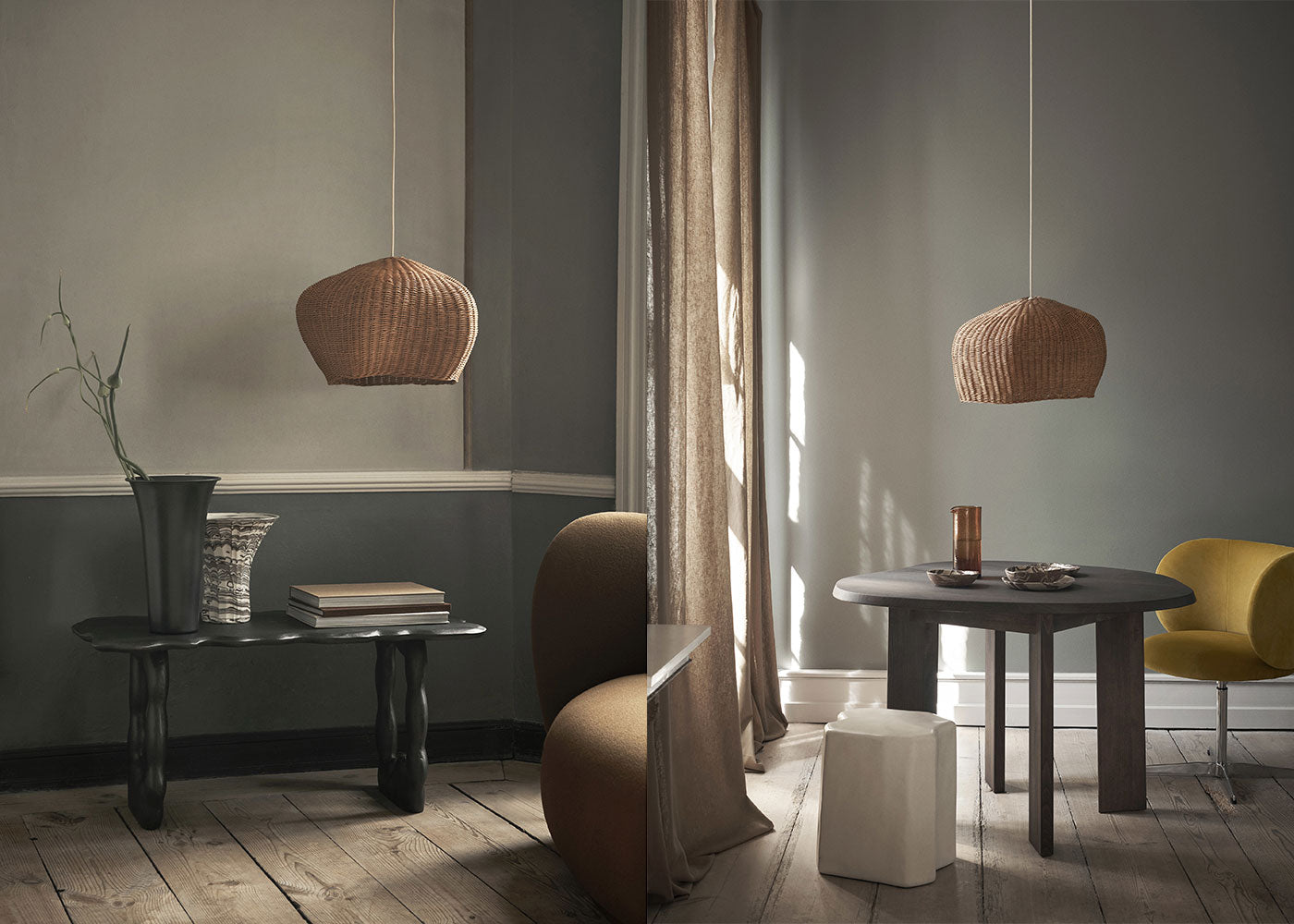 Drape Rattan Lampshade — image 4