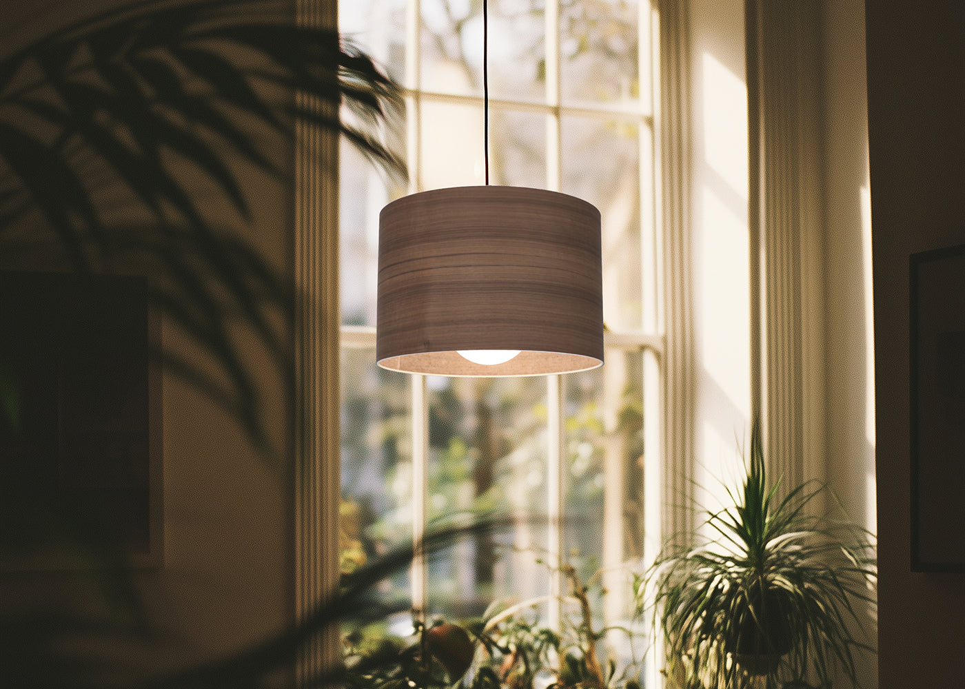 Wood Veneer Walnut Shade — image 2