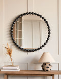 Round Black Bobble Mirror — image 1