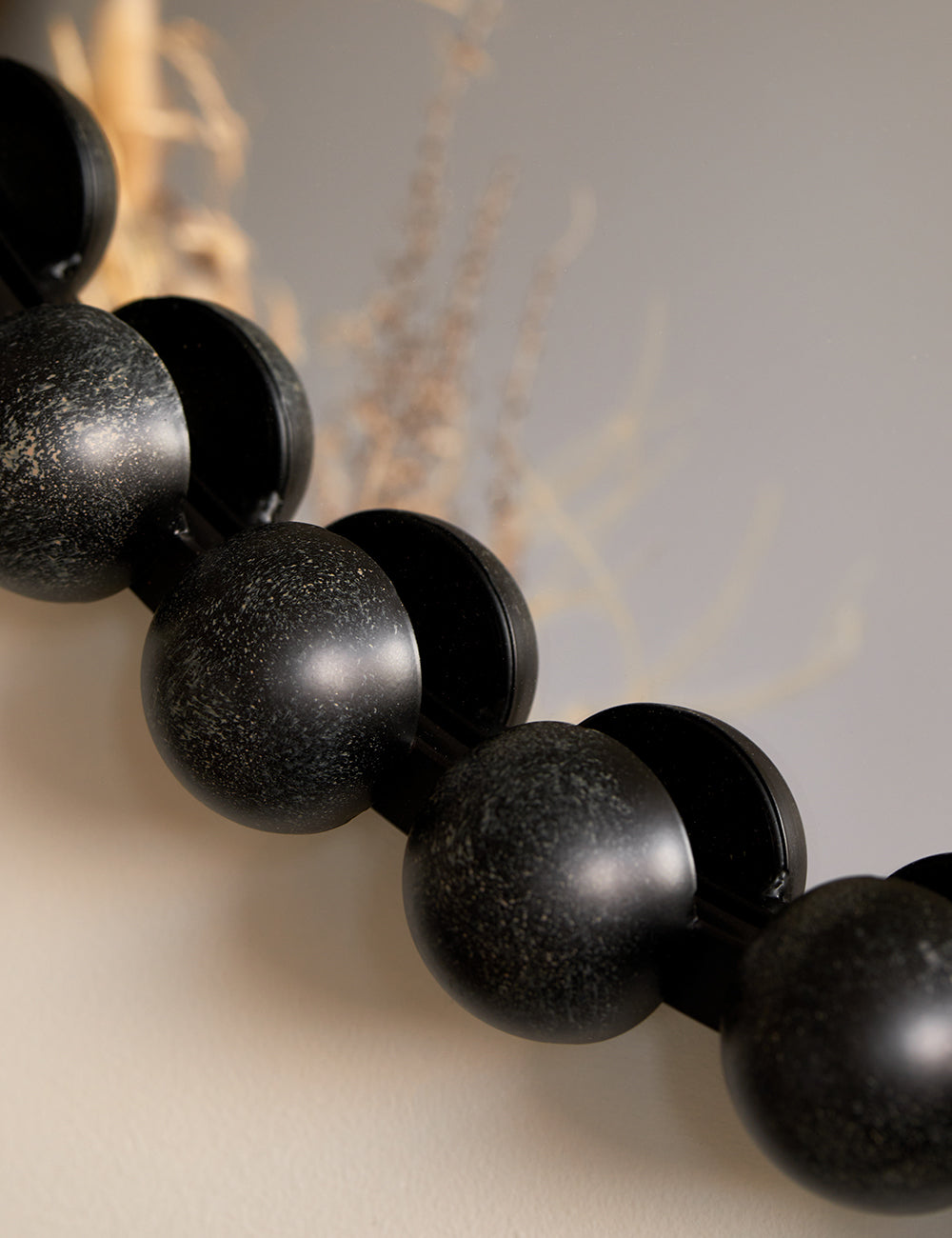 Round Black Bobble Mirror — image 2