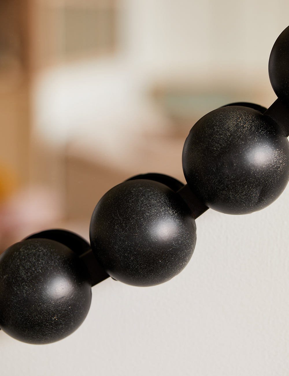 Round Black Bobble Mirror — image 3