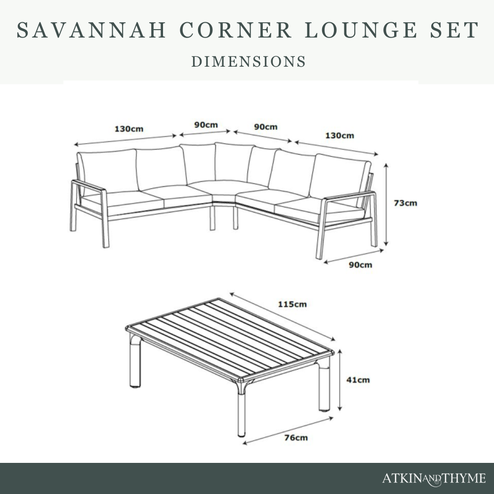 Savannah Rope Corner Sofa Lounge Set Oak — image 5